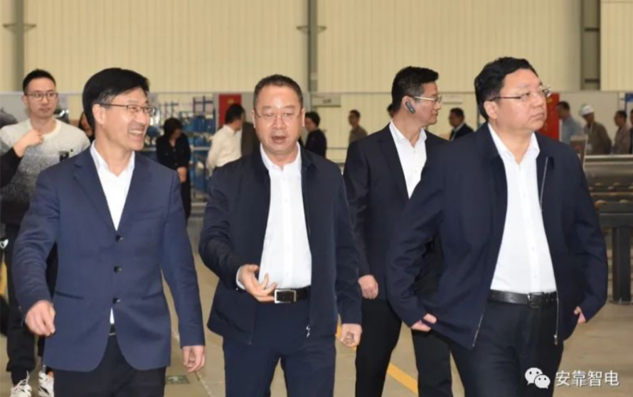 海陵區(qū)黨政代表團考察安靠智電